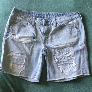 American Eagle Jean shorts white wash